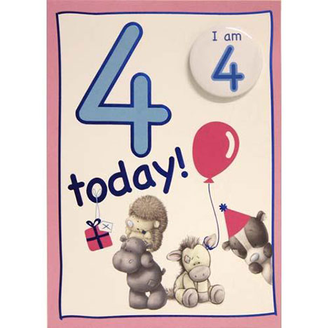 4 Today Birthday My Blue Nose Friend Card £1.70